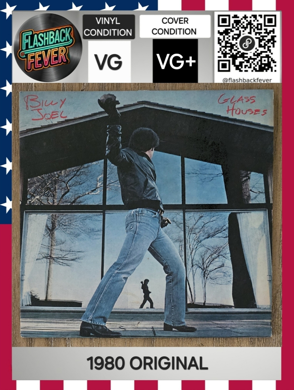 BILLY JOEL•Glass Houses•1980 US (#FC 36384) Carrollton Pressing